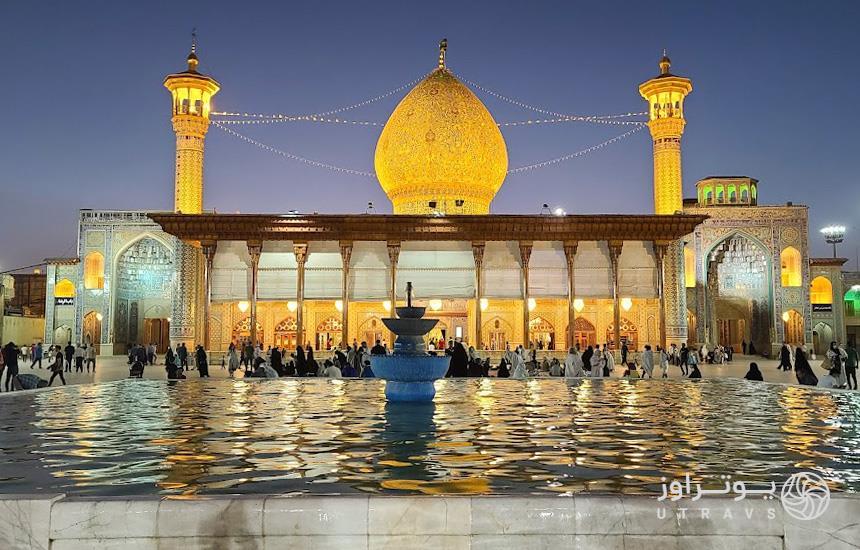 حرم شاهچراغ از جاهای دیدنی معروف شیراز